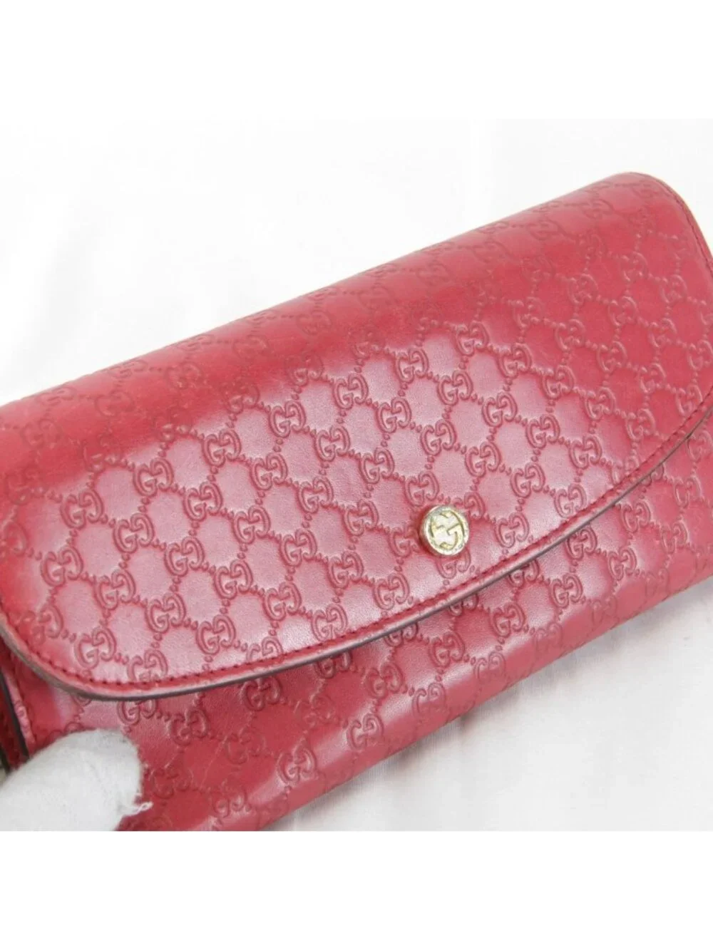 Gucci 0416 Wallet Leather Red - Picture 8 of 10